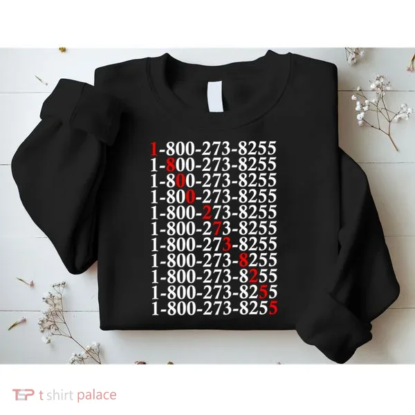 18002738255 Hotline Red Logo Sweatshirt