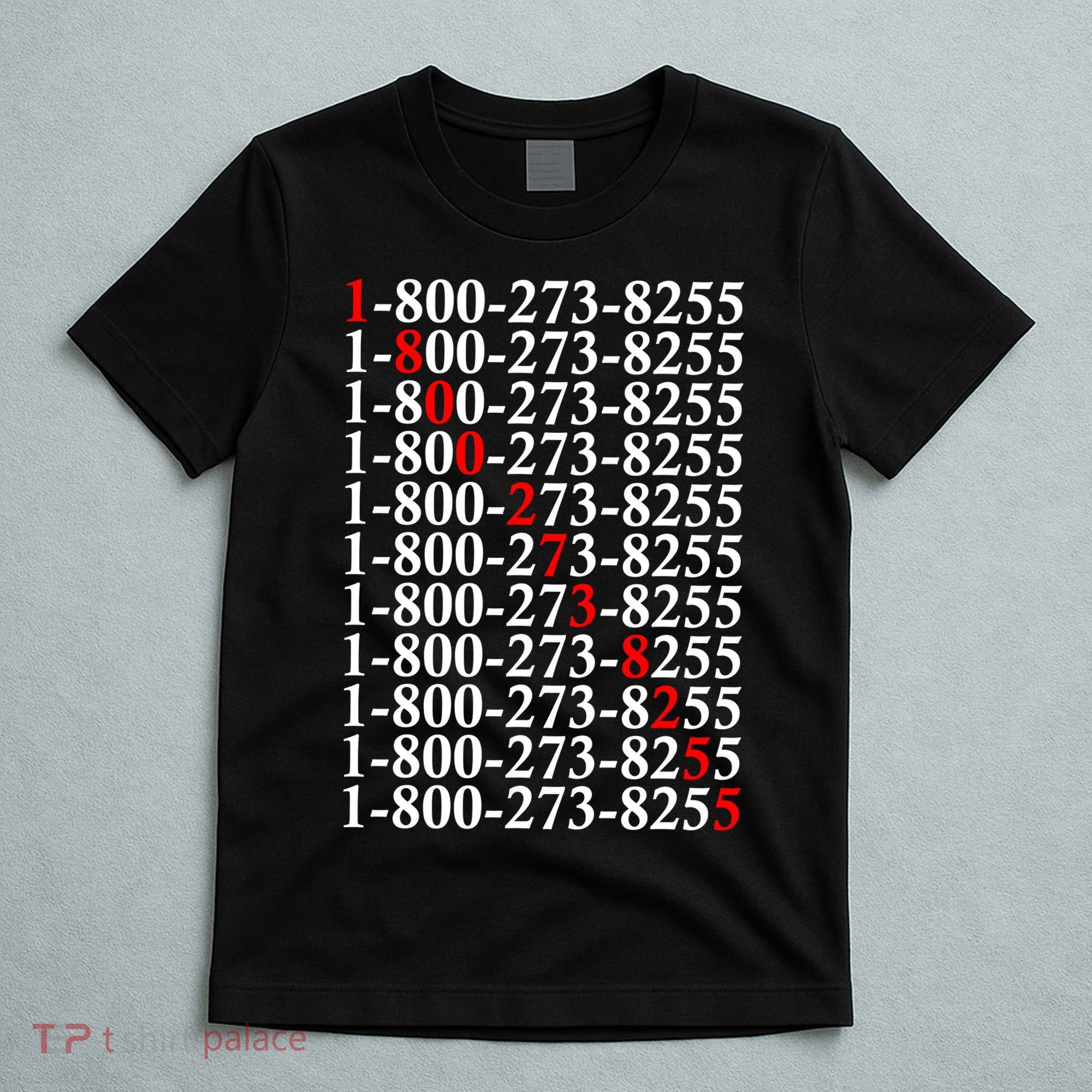 18002738255 Hotline Red Logo T-Shirt
