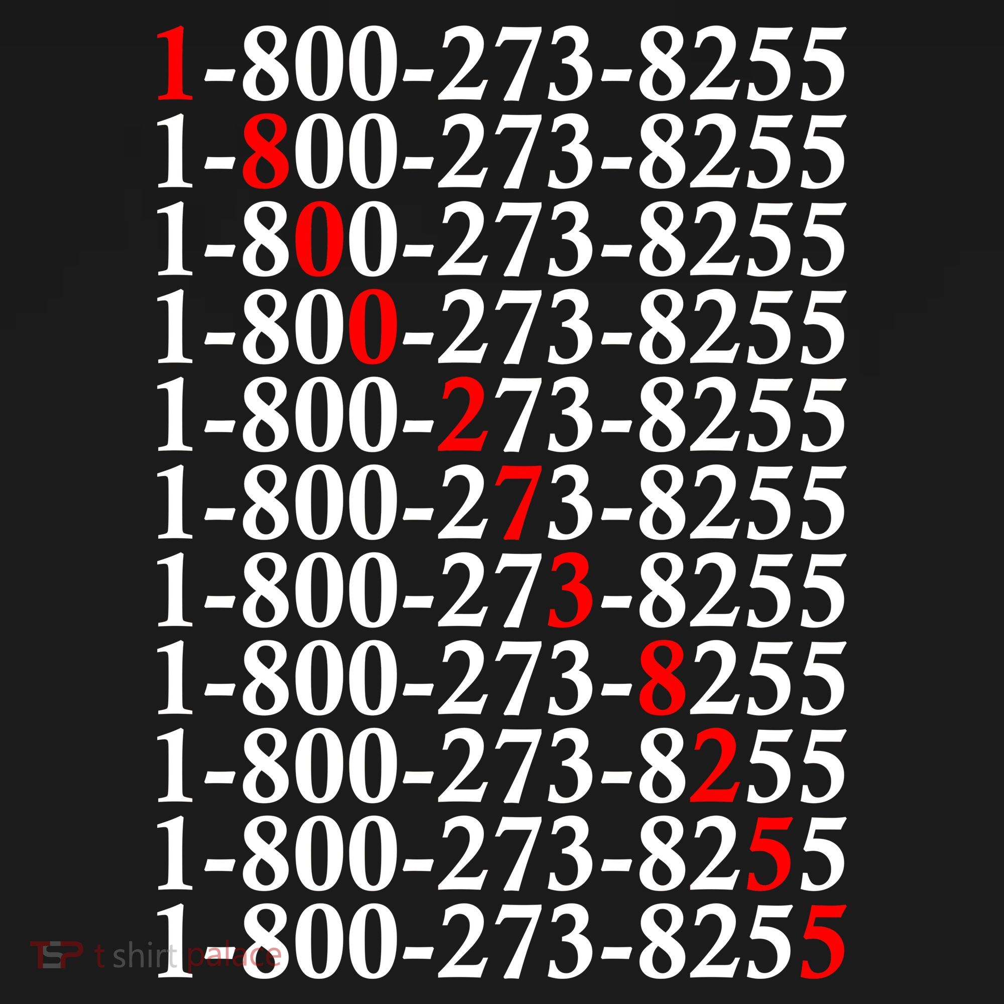 18002738255 Hotline Red Logo Pajama Set