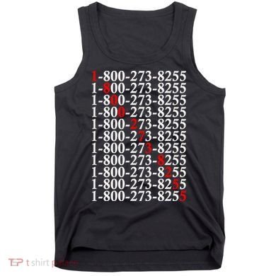 18002738255 Hotline Red Logo Tank Top