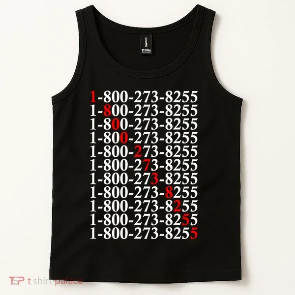 18002738255 Hotline Red Logo Tank Top