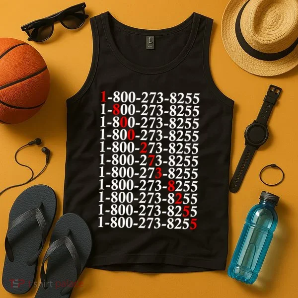 18002738255 Hotline Red Logo Tank Top