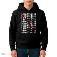 18002738255 Hotline Red Logo Kids Hoodie thumb 4