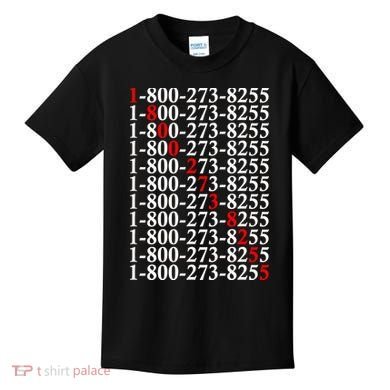 18002738255 Hotline Red Logo Kids T-Shirt