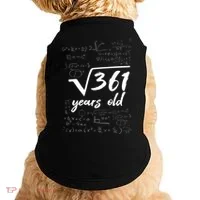 19 Year Old Birthday Math Geek Doggie Tank thumb 0