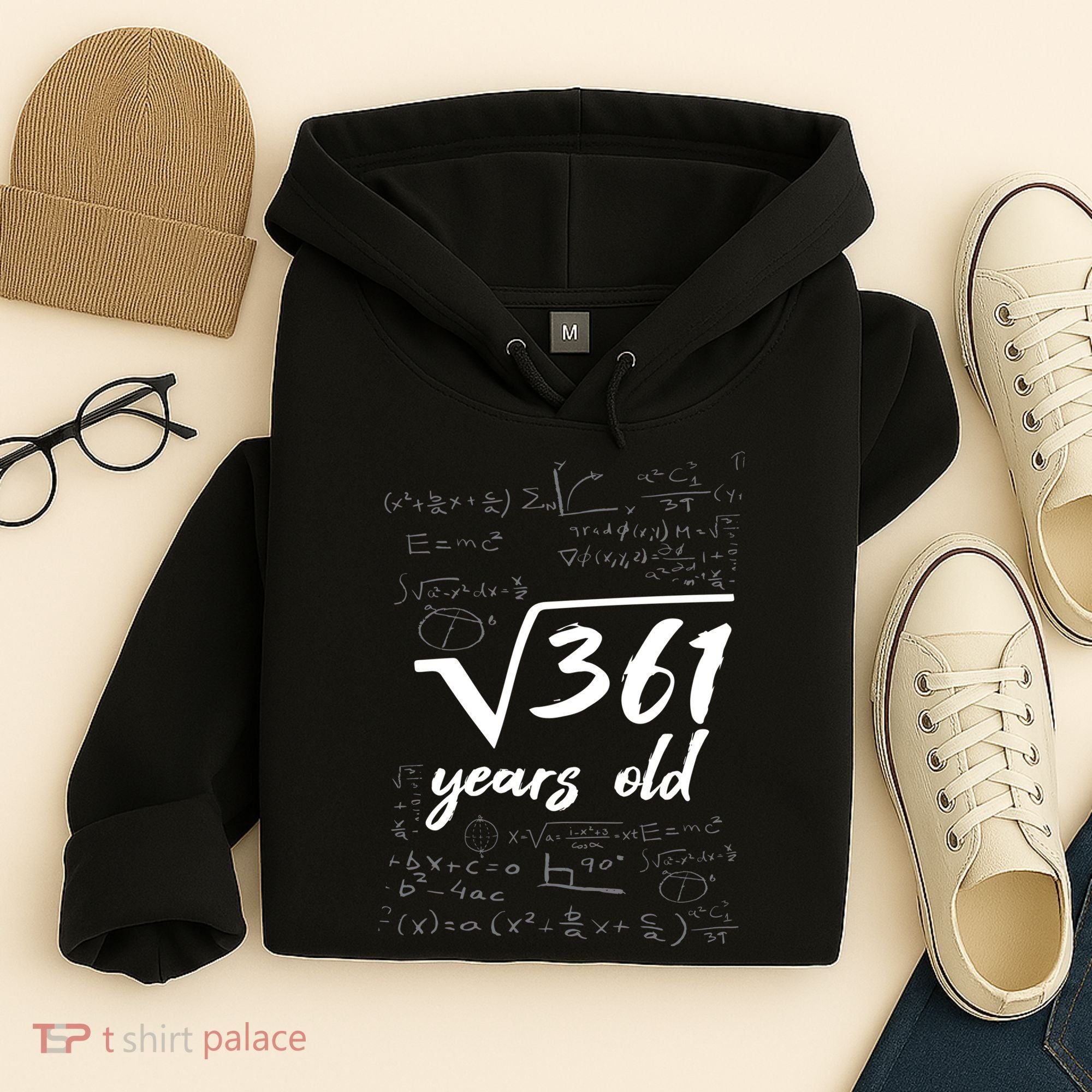 19 Year Old Birthday Math Geek Hoodie