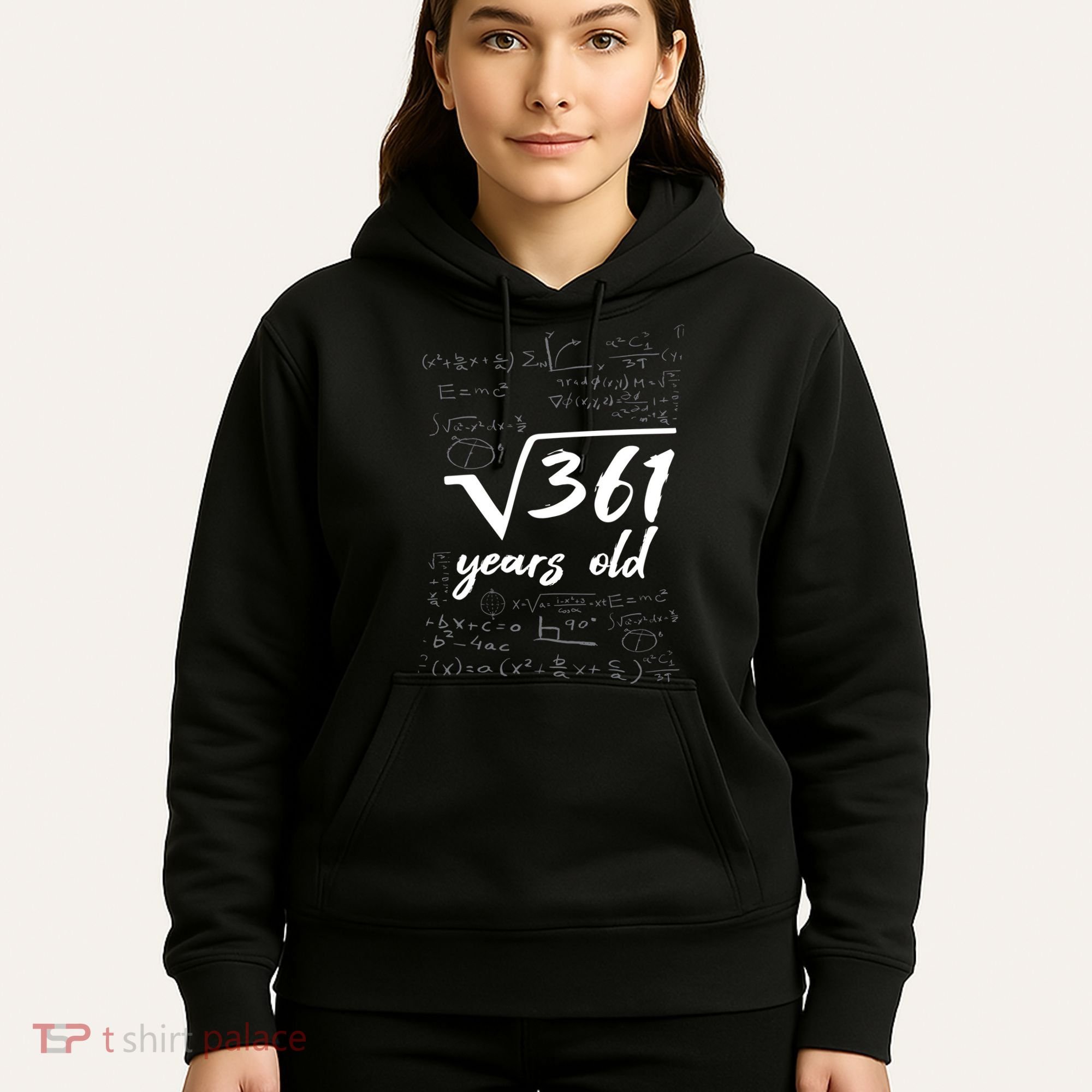 19 Year Old Birthday Math Geek Hoodie