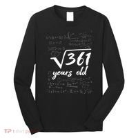 19 Year Old Birthday Math Geek Long Sleeve Shirt thumb 0