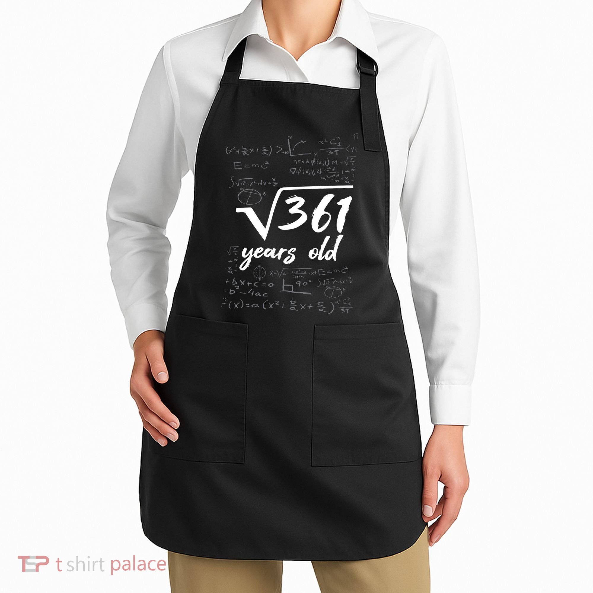 19 Year Old Birthday Math Geek Apron
