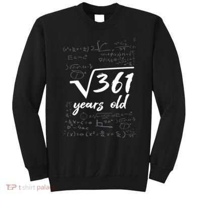 19 Year Old Birthday Math Geek Sweatshirt