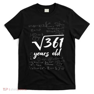 19 Year Old Birthday Math Geek T-Shirt