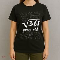 19 Year Old Birthday Math Geek T-Shirt thumb 4