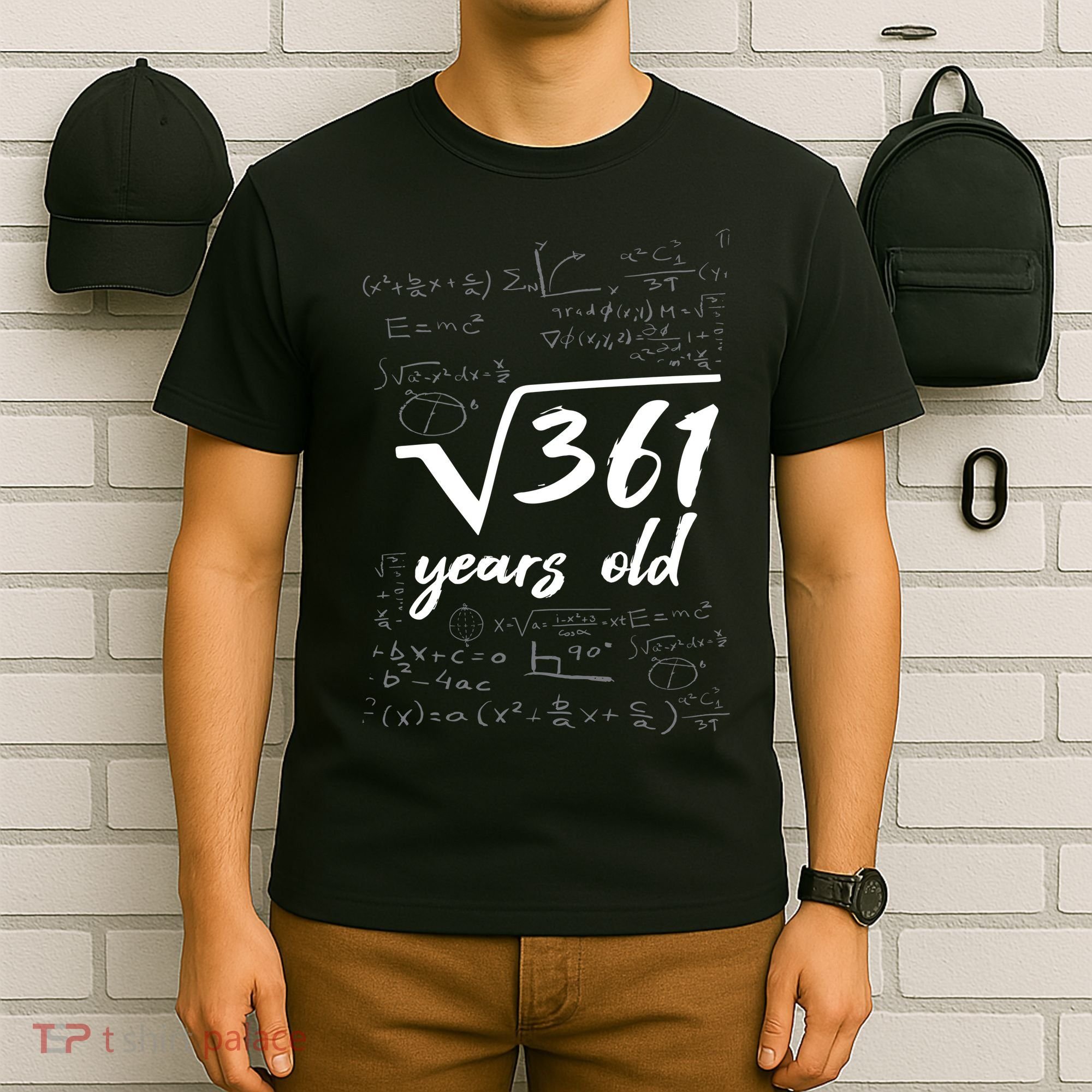 19 Year Old Birthday Math Geek T-Shirt