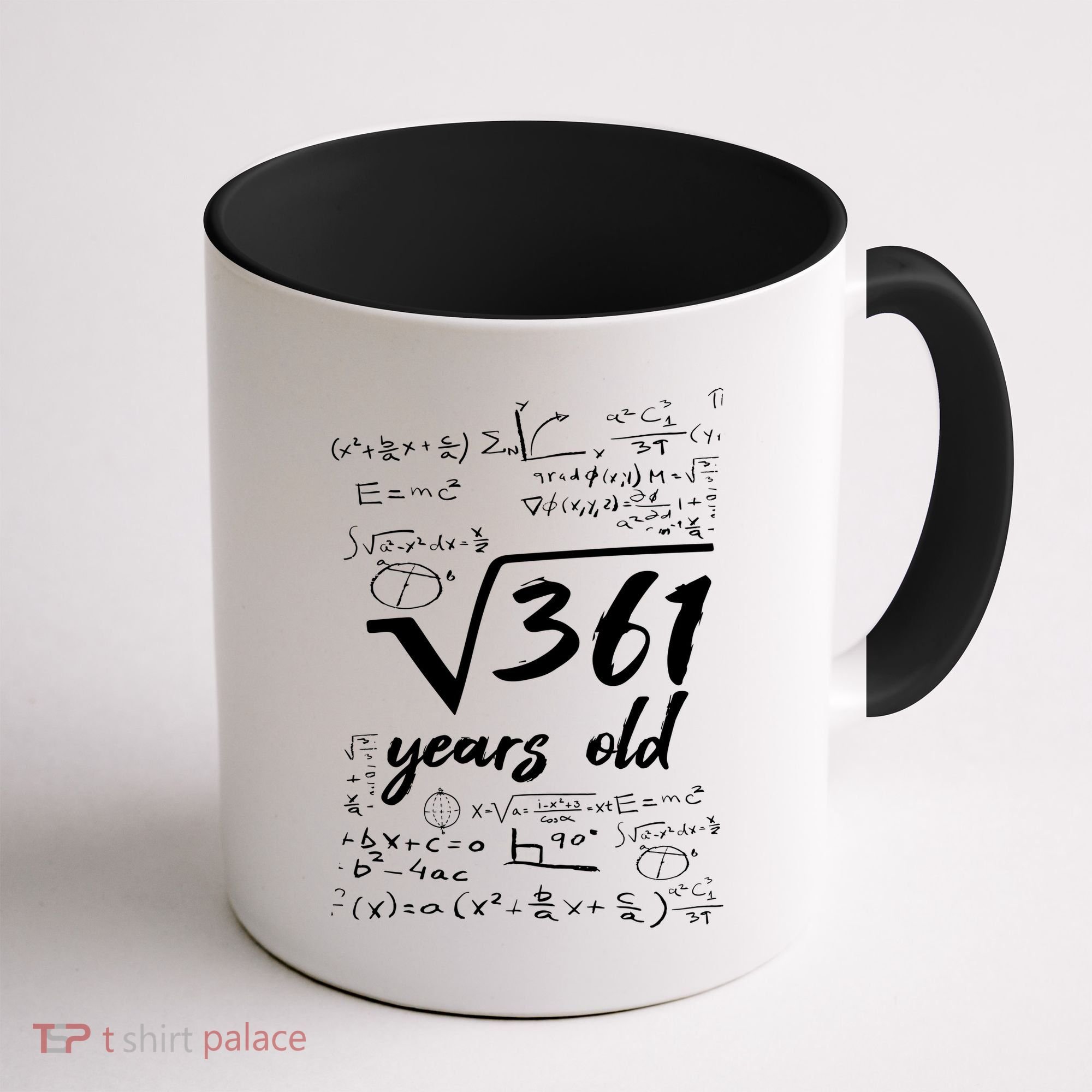 19 Year Old Birthday Math Geek Coffee Mug