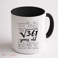 19 Year Old Birthday Math Geek Coffee Mug thumb 1