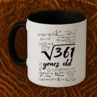 19 Year Old Birthday Math Geek Coffee Mug thumb 2
