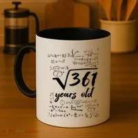 19 Year Old Birthday Math Geek Coffee Mug thumb 4