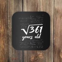 19 Year Old Birthday Math Geek Coaster thumb 0