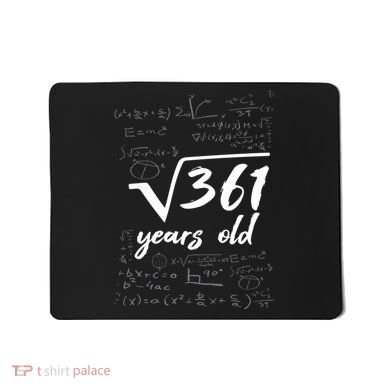 19 Year Old Birthday Math Geek Mousepad