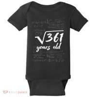 19 Year Old Birthday Math Geek Baby Bodysuit thumb 0