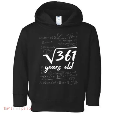 19 Year Old Birthday Math Geek Toddler Hoodie