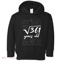 19 Year Old Birthday Math Geek Toddler Hoodie thumb 0