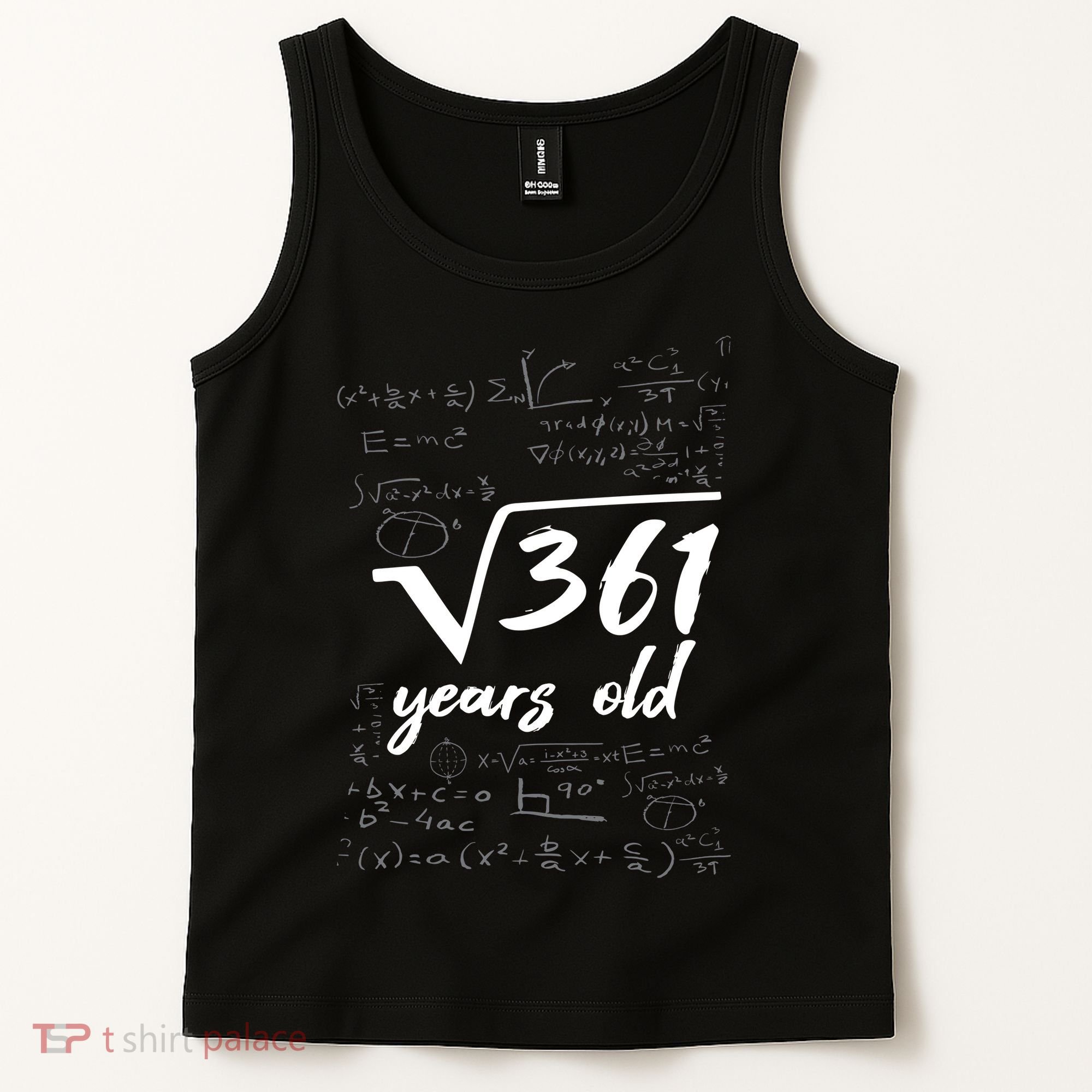 19 Year Old Birthday Math Geek Tank Top