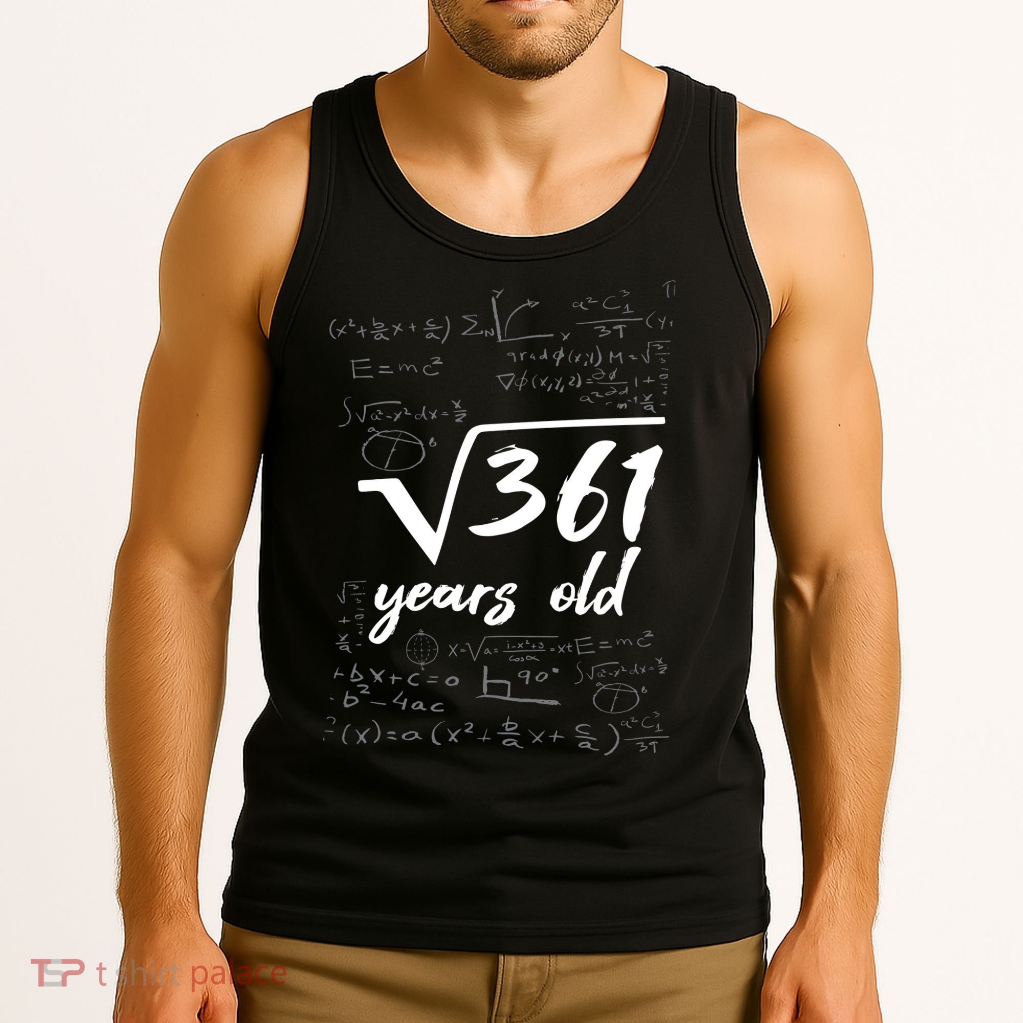 19 Year Old Birthday Math Geek Tank Top