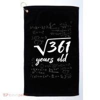 19 Year Old Birthday Math Geek Golf Towel thumb 0