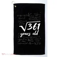 19 Year Old Birthday Math Geek Golf Towel thumb 0