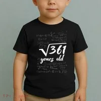 19 Year Old Birthday Math Geek Toddler T-Shirt thumb 2