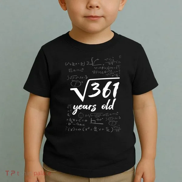 19 Year Old Birthday Math Geek Toddler T-Shirt