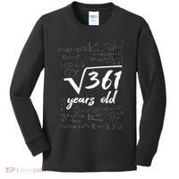 19 Year Old Birthday Math Geek Kids Long Sleeve Shirt thumb 0