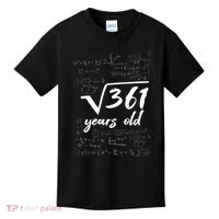 19 Year Old Birthday Math Geek Kids T-Shirt thumb 0