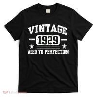 1929 Vintage Aged To Perfection Birthday Gift T-Shirt thumb 0