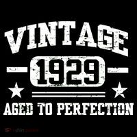 1929 Vintage Aged To Perfection Birthday Gift T-Shirt thumb 7