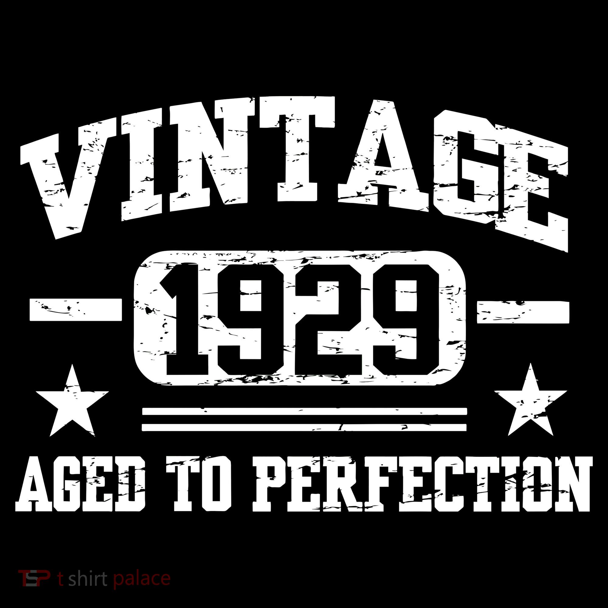 1929 Vintage Aged To Perfection Birthday Gift T-Shirt