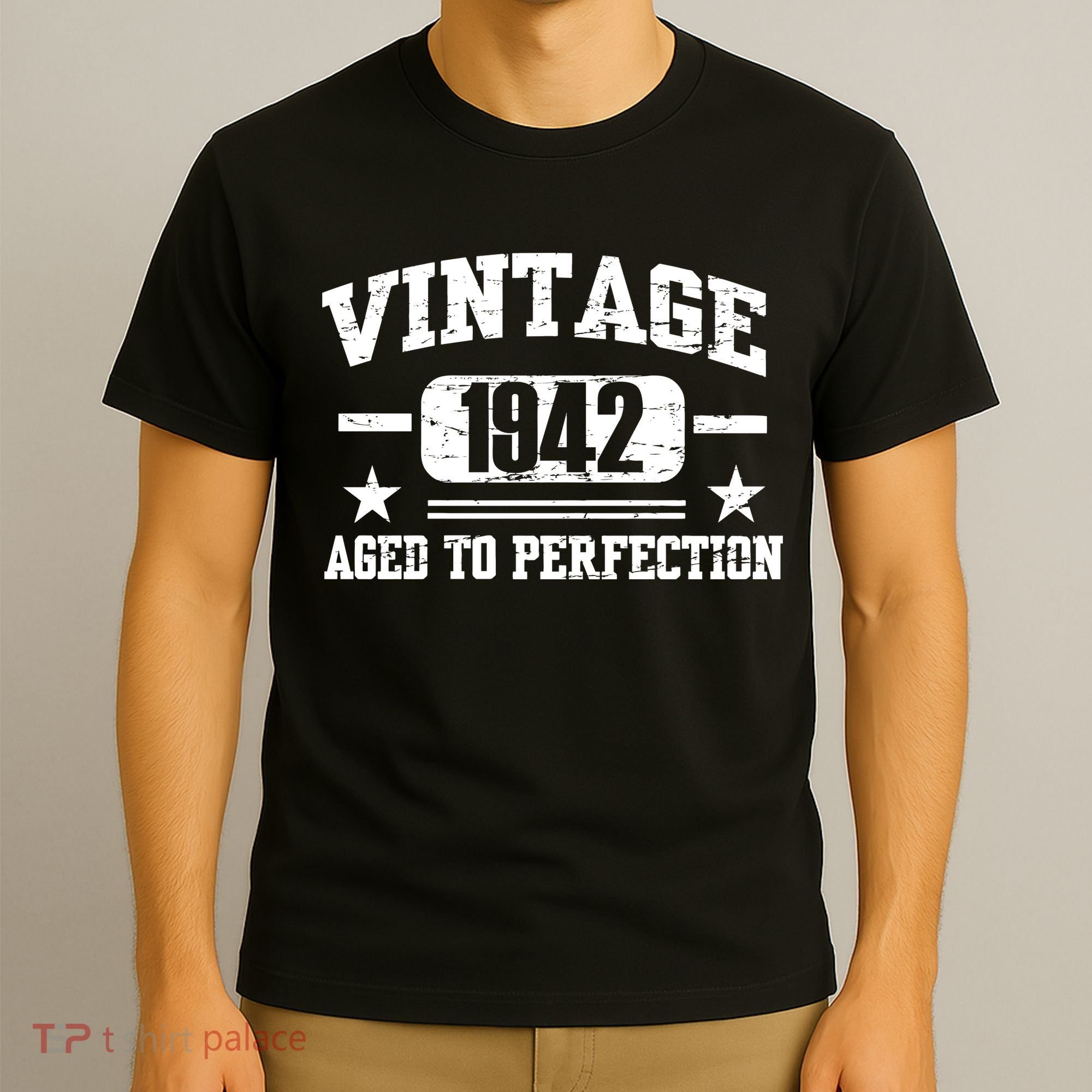 1942 Vintage Aged To Perfection Birthday Gift T-Shirt