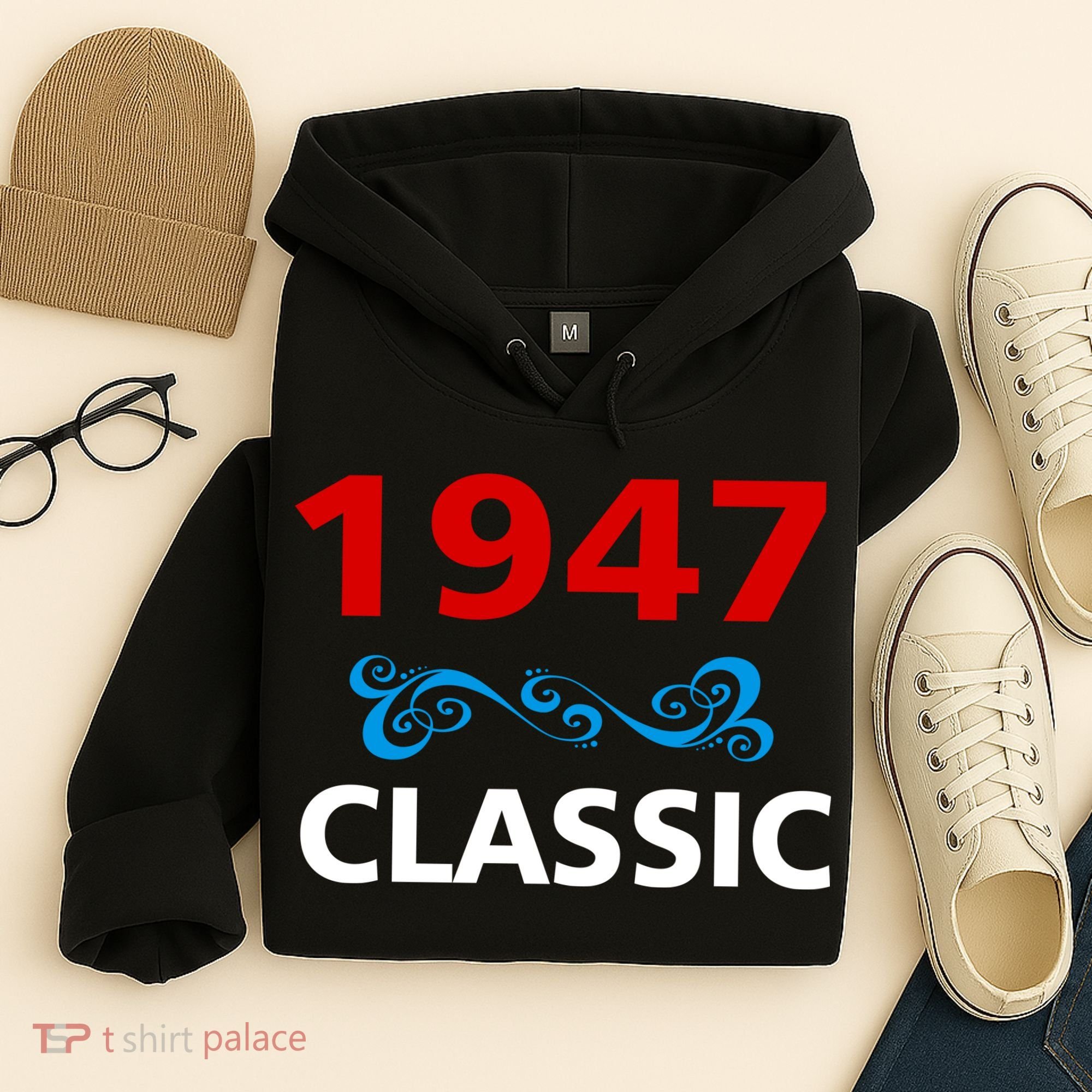 1947 Classic Birthday Gift Hoodie