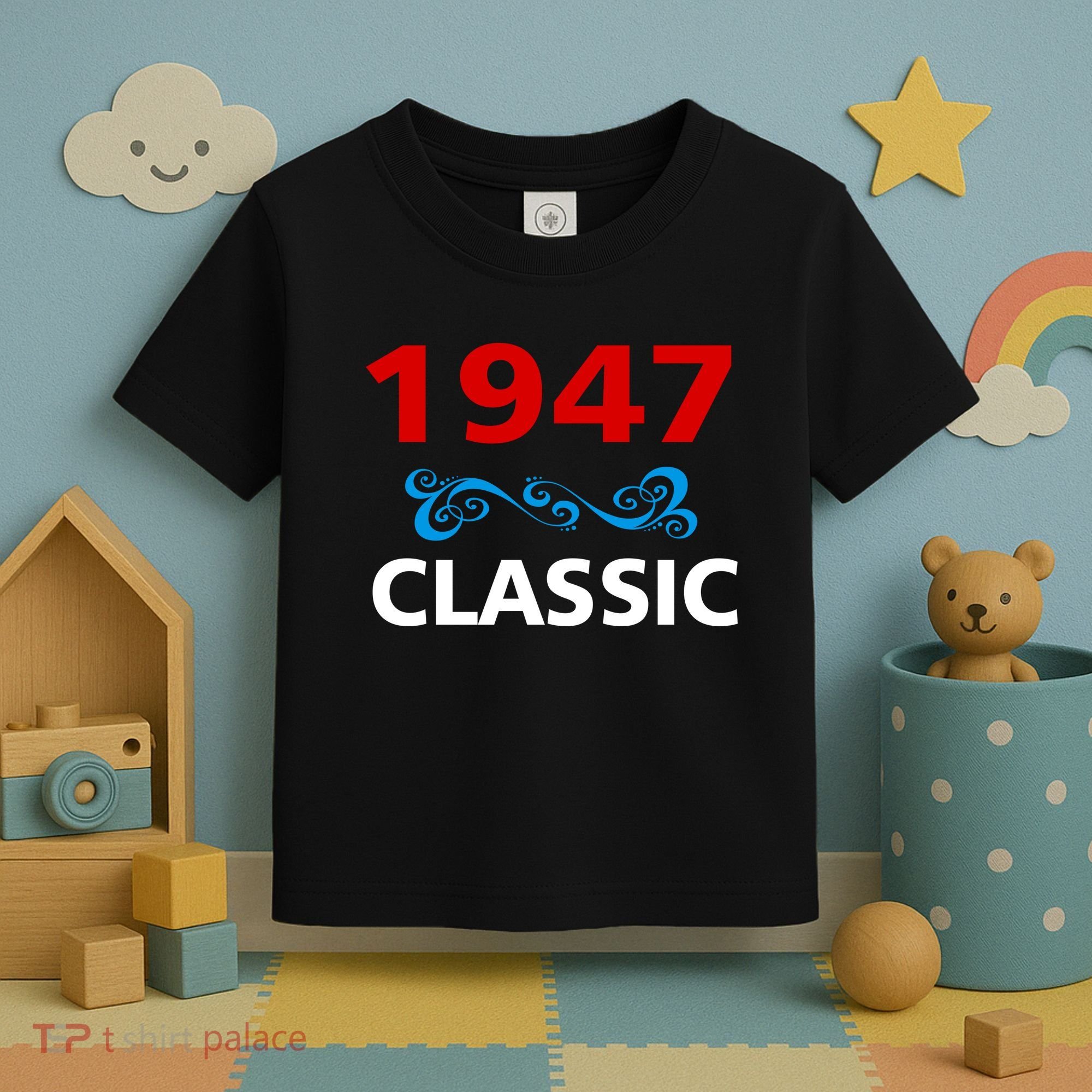 1947 Classic Birthday Gift Toddler T-Shirt