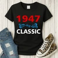 1947 Classic Birthday Gift Women's T-Shirt thumb 3