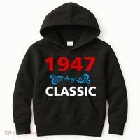 1947 Classic Birthday Gift Kids Hoodie thumb 0