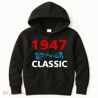 1947 Classic Birthday Gift Kids Hoodie thumb 0