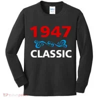 1947 Classic Birthday Gift Kids Long Sleeve Shirt thumb 0