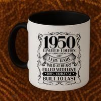 1950 Rare Limited Edition Legend 70th Birthday Coffee Mug thumb 2