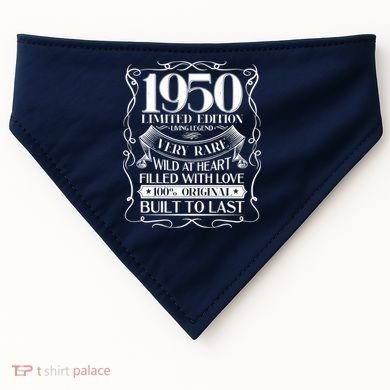 1950 Rare Limited Edition Legend 70th Birthday USA-Made Doggie Bandana