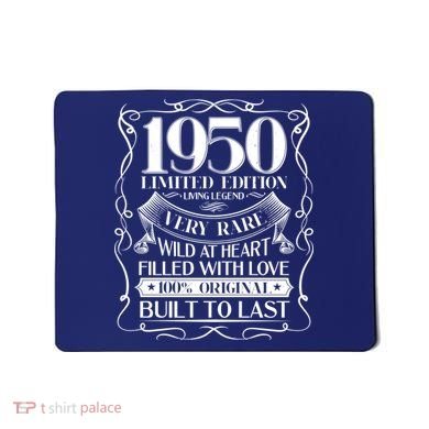 1950 Rare Limited Edition Legend 70th Birthday Mousepad