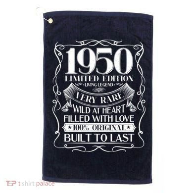 1950 Rare Limited Edition Legend 70th Birthday Golf Towel