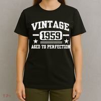 1959 Vintage Aged To Perfection Birthday Gift T-Shirt thumb 4