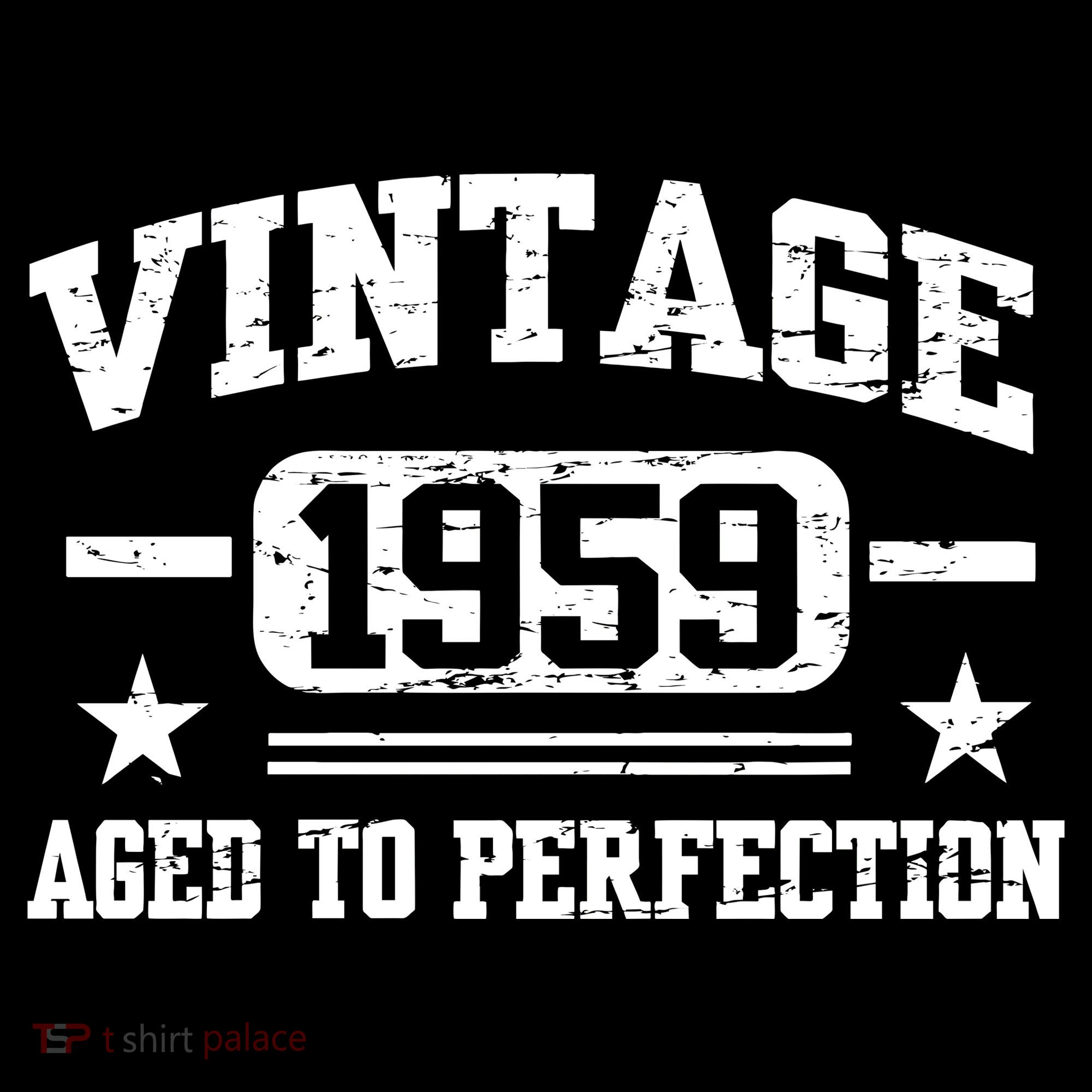 1959 Vintage Aged To Perfection Birthday Gift T-Shirt